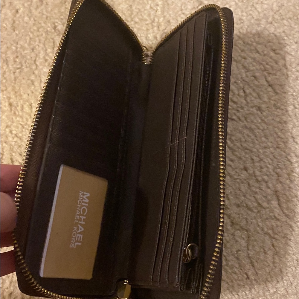 Michael Kors Python Pattern Wristlet - Taupe - image 2